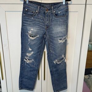 American Eagle Outfitters Men's Relaxed Ripped Denim Jeans